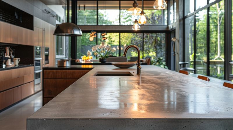 Poured Countertop Installation in Santa Rosa, CA